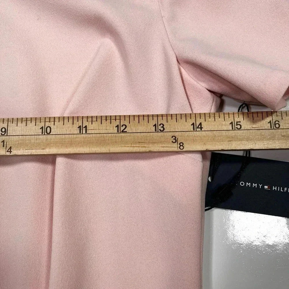 Tommy Hilfiger Dress Pencil Dress Soft Pink Off Shoulder NWT  Size 4 - Picture 7 of 10